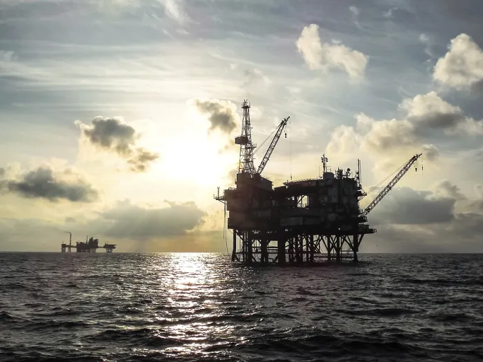 Framed Print : Offshore Oil Platform Print at Sunset Framed Print : Offshore Oil Platform Print at Sunset