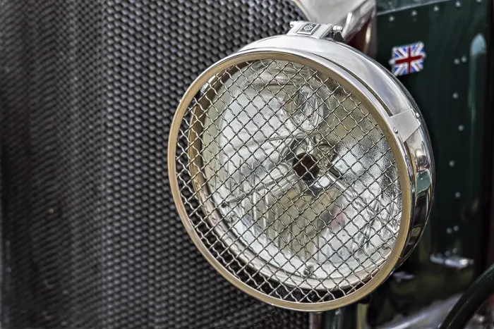 Framed Print : Old Bentley Headlamp Print Framed Print : Old Bentley Headlamp Print