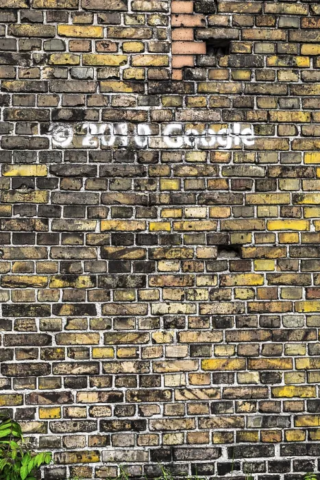 Framed Print : Old Brick Wall Print with Google Graffiti Closeup Framed Print : Old Brick Wall Print with Google Graffiti Closeup