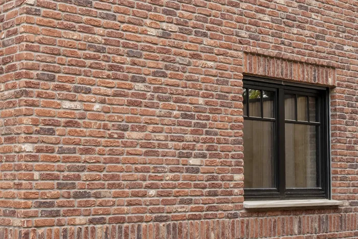 Framed Print : Old Brick Wall with Windows Print Framed Print : Old Brick Wall with Windows Print