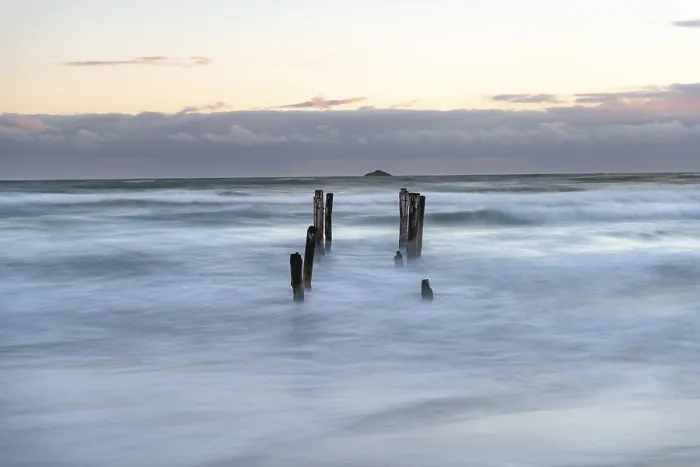 Framed Print : Old Broken Jetty Print, St. Clair Beach, Dunedin, New Zealand Framed Print : Old Broken Jetty Print, St. Clair Beach, Dunedin, New Zealand
