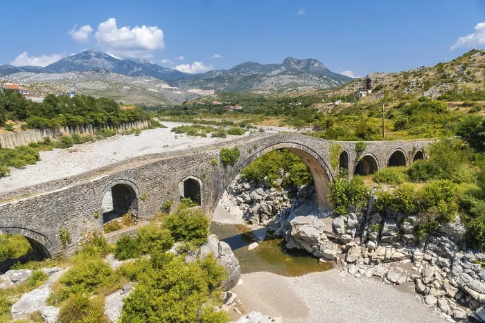 Framed Print : The Old Mes Bridge Print, Albania Framed Print : The Old Mes Bridge Print, Albania