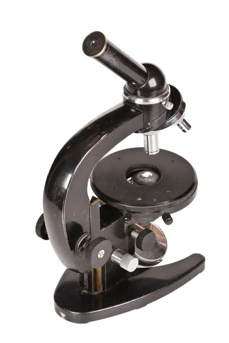 Framed Print : Old Microscope Print Isolated on White Background Framed Print : Old Microscope Print Isolated on White Background