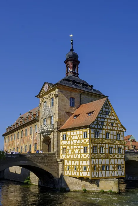 Framed Print : Bamberg Old Town Hall and Upper Bridge Print Framed Print : Bamberg Old Town Hall and Upper Bridge Print