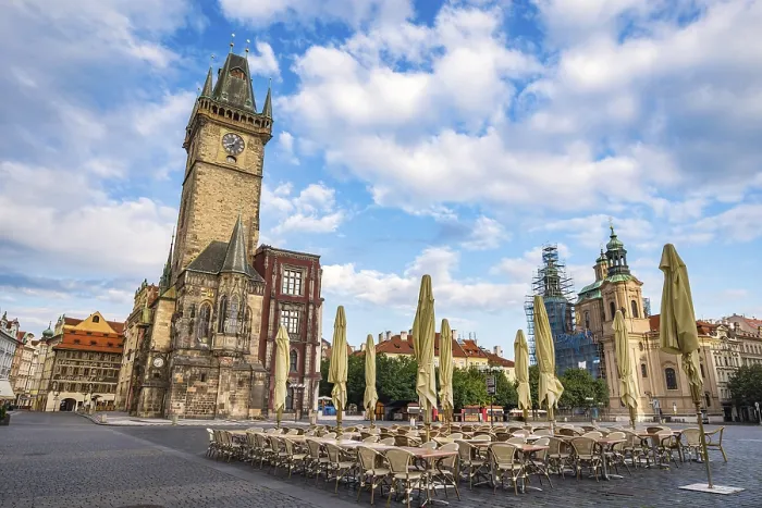 Framed Print : Old Town Square and Clock Tower Print, Prague Framed Print : Old Town Square and Clock Tower Print, Prague