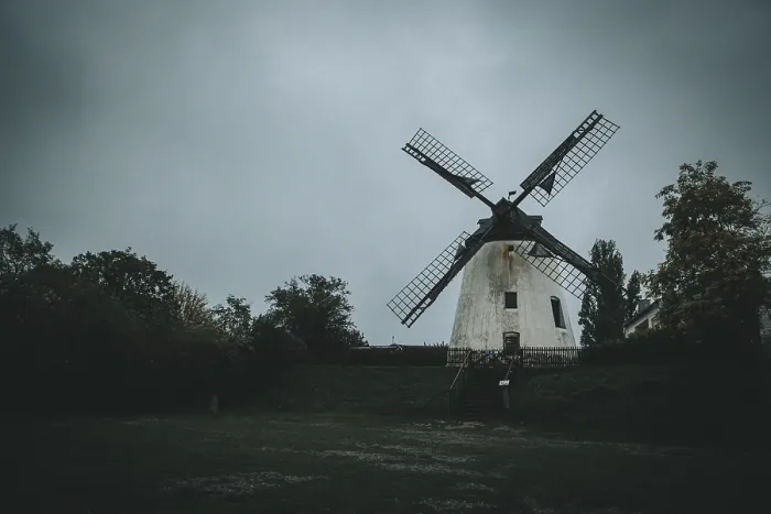 Framed Print : An Old Windmill Print: Podersdorf, Burgenland, Austria Framed Print : An Old Windmill Print: Podersdorf, Burgenland, Austria