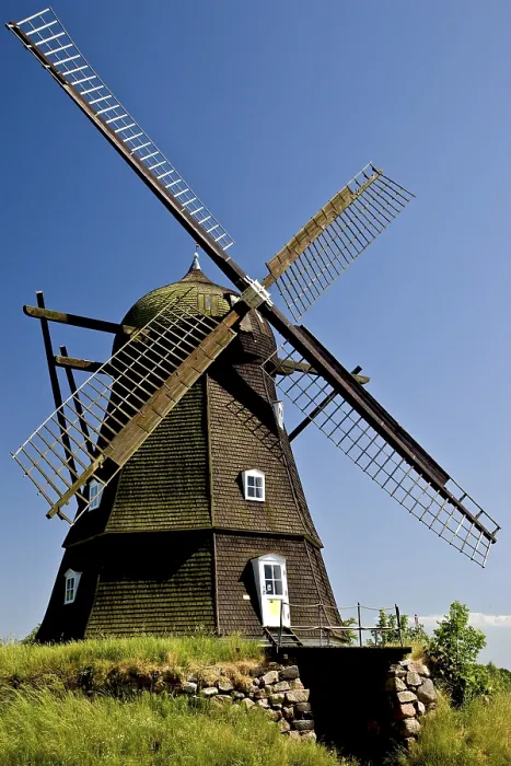 Framed Print : Old Windmill Print, Melby, Denmark Framed Print : Old Windmill Print, Melby, Denmark
