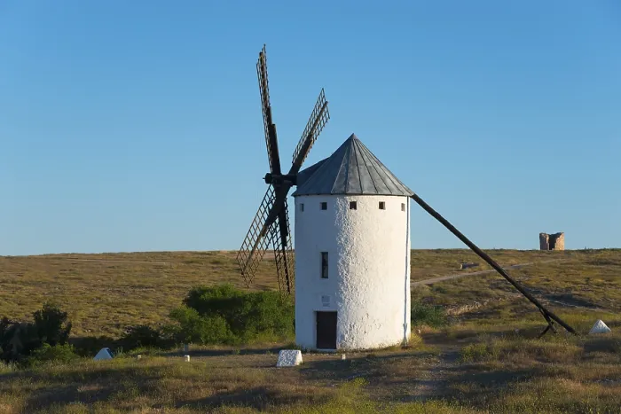 Framed Print : Print of Campo de Criptana Windmill, Spain Framed Print : Print of Campo de Criptana Windmill, Spain
