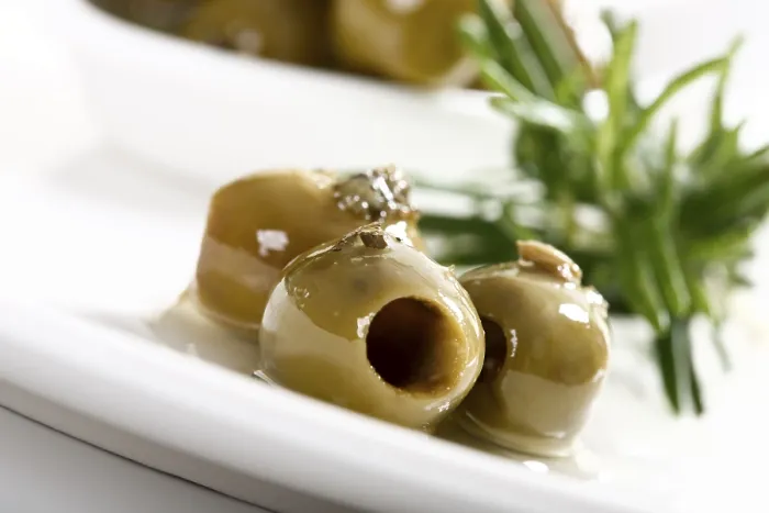 Framed Print : Olives and Thyme Print on a Plate Framed Print : Olives and Thyme Print on a Plate