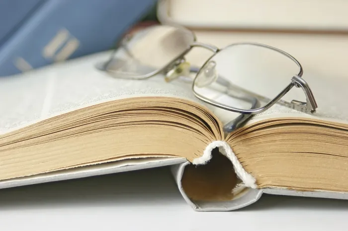 Framed Print : Open Book and Glasses Print Framed Print : Open Book and Glasses Print