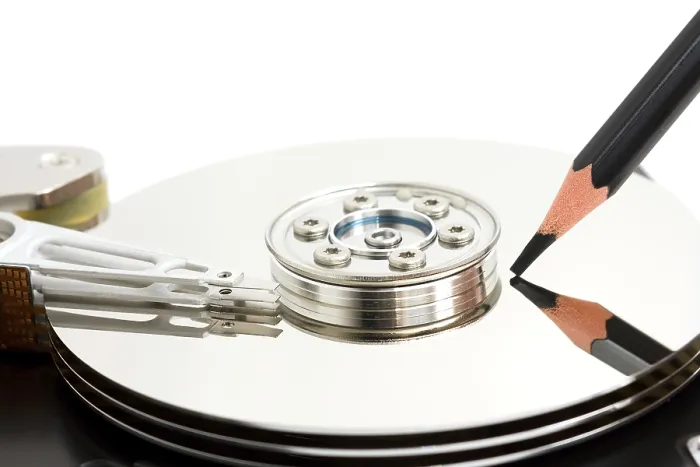 Framed Print : Open Hard Disk Drive Print Framed Print : Open Hard Disk Drive Print