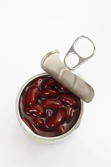 Framed Print : Opened Tin of Kidney Beans Print Framed Print : Opened Tin of Kidney Beans Print