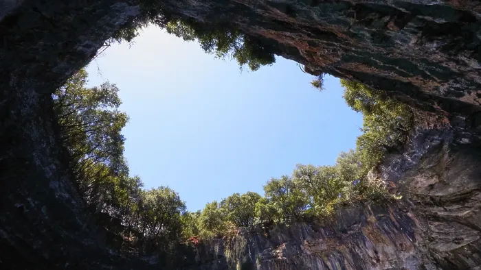 Framed Print : Melissani Cave Ceiling Print, Greece Framed Print : Melissani Cave Ceiling Print, Greece