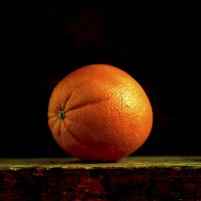 Framed Print : Orange on Black Background Print Framed Print : Orange on Black Background Print