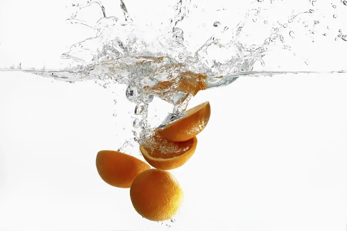 Framed Print : Oranges in Splash of Water Print Framed Print : Oranges in Splash of Water Print