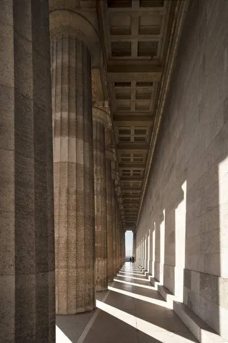 Framed Print : Outer Portico of Walhalla Temple Print, Donaustauf Germany Framed Print : Outer Portico of Walhalla Temple Print, Donaustauf Germany