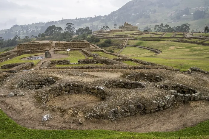 Framed Print : Overall View of Ingapirca Site Print, Ecuador Framed Print : Overall View of Ingapirca Site Print, Ecuador