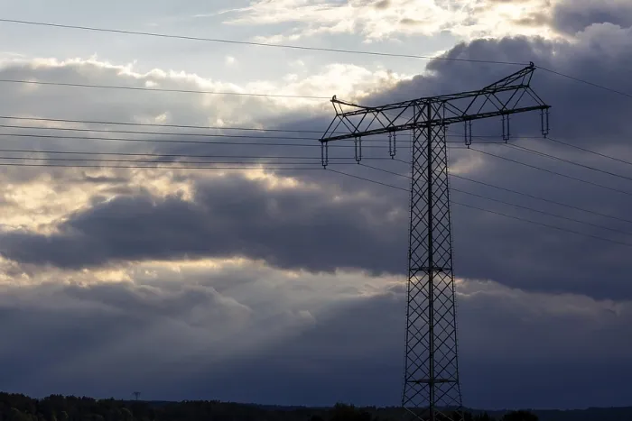 Framed Print : Overhead High-Voltage Line Print Framed Print : Overhead High-Voltage Line Print