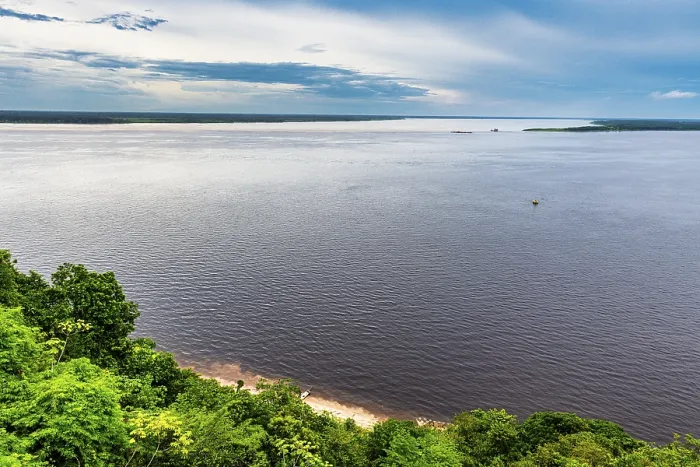 Framed Print : Overlook over the Amazon River Print, Manaus, Brazil Framed Print : Overlook over the Amazon River Print, Manaus, Brazil