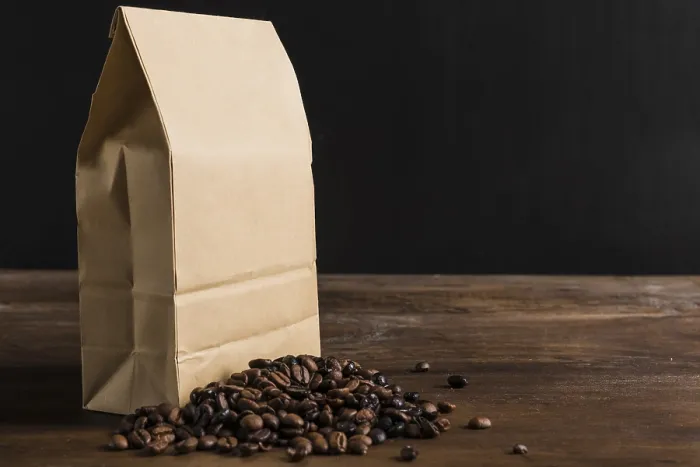 Framed Print : Package Coffee Beans Print Framed Print : Package Coffee Beans Print