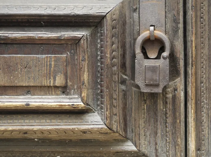 Framed Print : Padlock Print - Iron Gate Security Framed Print : Padlock Print - Iron Gate Security