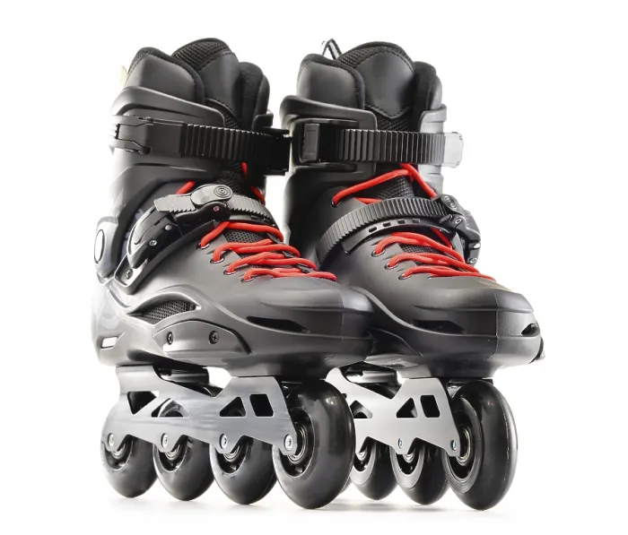 Framed Print : Inline Skates Print - Isolated on White Background Framed Print : Inline Skates Print - Isolated on White Background