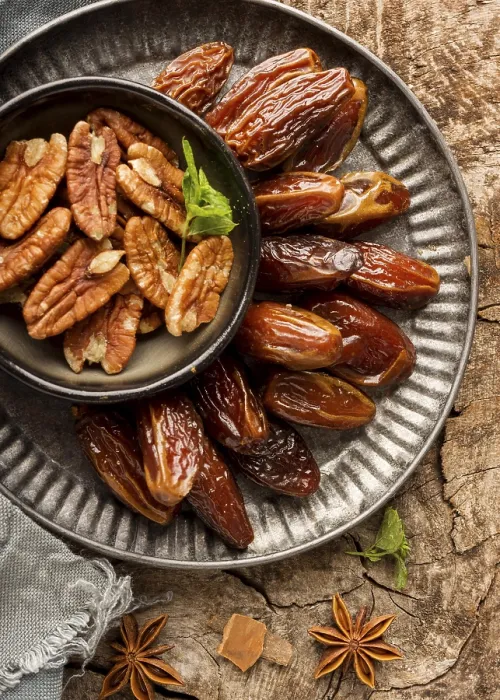 Framed Print : Pakistan Dates Nuts Top View Print Framed Print : Pakistan Dates Nuts Top View Print