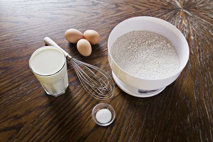Framed Print : Pancake Ingredients Table Print Framed Print : Pancake Ingredients Table Print