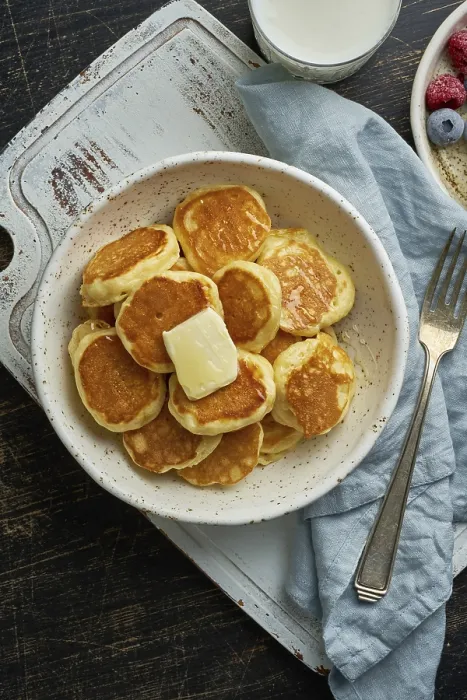 Framed Print : Print of Pancakes Cereal for Children Framed Print : Print of Pancakes Cereal for Children