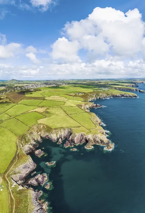 Framed Print : Porthclais Panorama Print, St Davids, Wales Framed Print : Porthclais Panorama Print, St Davids, Wales