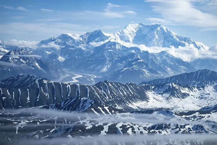 Framed Print : Panorama Print of Mt Denali, Alaska Range, USA Framed Print : Panorama Print of Mt Denali, Alaska Range, USA