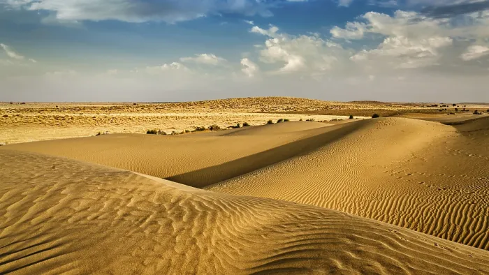 Framed Print : Panorama of Thar Desert Sand Dunes Print, Rajasthan, India Framed Print : Panorama of Thar Desert Sand Dunes Print, Rajasthan, India