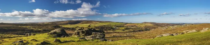 Framed Print : Panorama Print of Haytor Rocks, Devon, England Framed Print : Panorama Print of Haytor Rocks, Devon, England