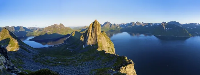 Framed Print : Panorama Print of Segla Mountain, Senja Island, Norway