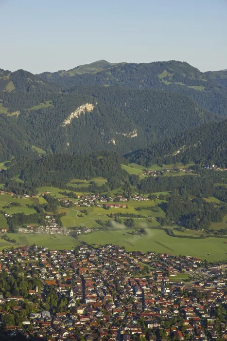 Framed Print : Panorama Print from Schattenberg to Oberstdorf, Germany Framed Print : Panorama Print from Schattenberg to Oberstdorf, Germany
