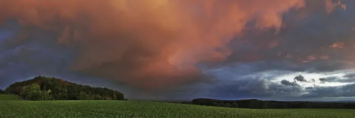 Framed Print : Panorama of Storm Clouds Print at Sunset Framed Print : Panorama of Storm Clouds Print at Sunset