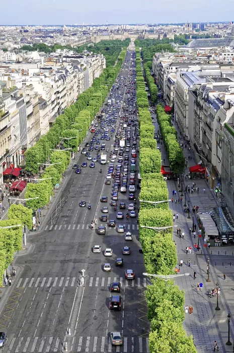 Framed Print : Panorama Print of Paris from Arc de Triomphe Framed Print : Panorama Print of Paris from Arc de Triomphe