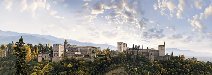 Framed Print : Panoramic view of the Alhambra, Granada, Spain Print Framed Print : Panoramic view of the Alhambra, Granada, Spain Print