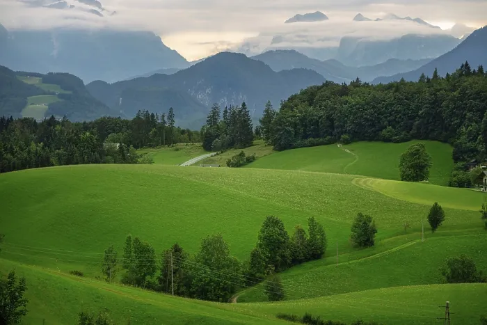 Framed Print : Austrian Alps Panoramic View Print Framed Print : Austrian Alps Panoramic View Print