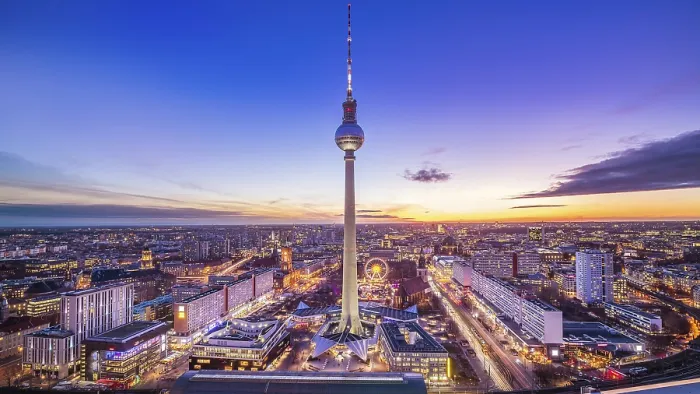 Framed Print : Central Berlin Sunset Panorama Print Framed Print : Central Berlin Sunset Panorama Print