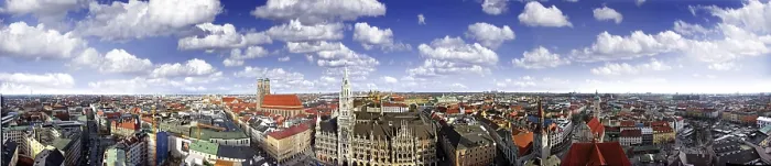 Framed Print : Panoramic View of Munich, Bavaria, Germany Print Framed Print : Panoramic View of Munich, Bavaria, Germany Print