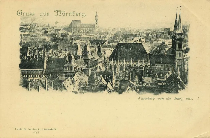 Framed Print : Panoramic View of Nuremberg Castle Print, circa 1910 Framed Print : Panoramic View of Nuremberg Castle Print, circa 1910