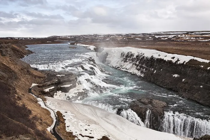 Framed Print : Panoramic Print of Gullfoss Waterfall, Iceland Framed Print : Panoramic Print of Gullfoss Waterfall, Iceland
