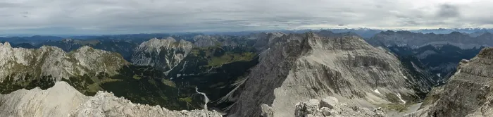 Framed Print : Panoramic View Print from Birkkarspitze Summit, Austria Framed Print : Panoramic View Print from Birkkarspitze Summit, Austria