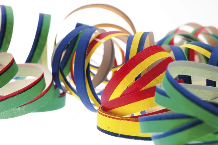Framed Print : Paper Streamers Print Framed Print : Paper Streamers Print