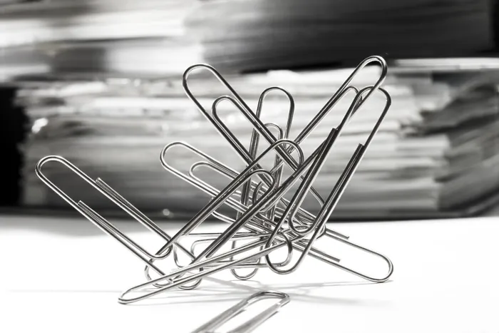 Framed Print : Paperclips Print: Office Supply Still Life Framed Print : Paperclips Print: Office Supply Still Life