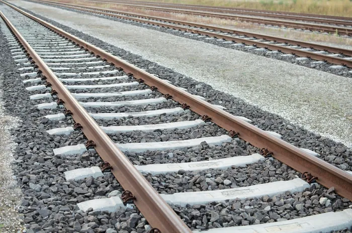 Framed Print : Parallel Railway Tracks Print with No Trains Framed Print : Parallel Railway Tracks Print with No Trains