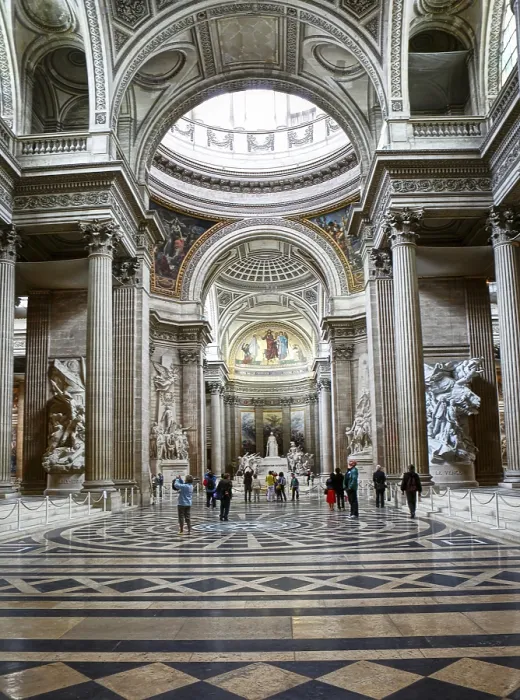 Framed Print : Paris Pantheon Print - Interior View Framed Print : Paris Pantheon Print - Interior View