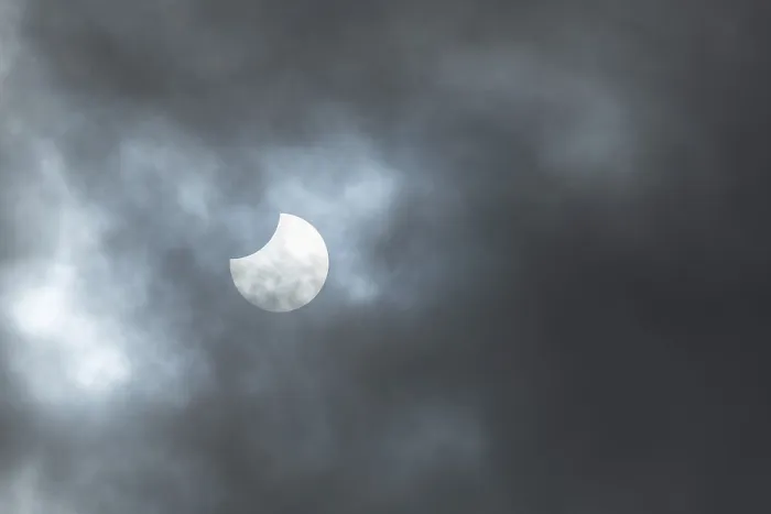 Framed Print : Partial Solar Eclipse Print, Hohneck, France October 25 2022 Framed Print : Partial Solar Eclipse Print, Hohneck, France October 25 2022