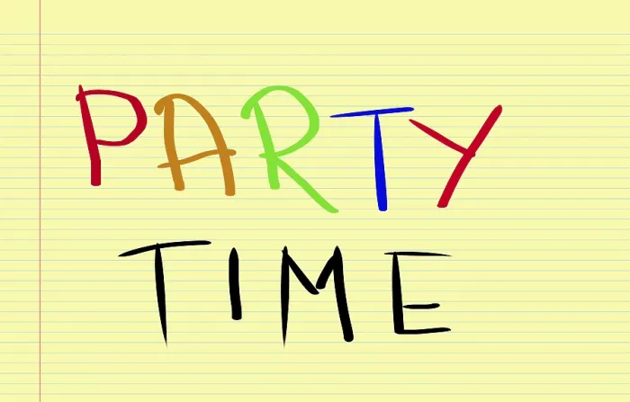 Framed Print : Party Time Print - Colorful Celebration Framed Print : Party Time Print - Colorful Celebration